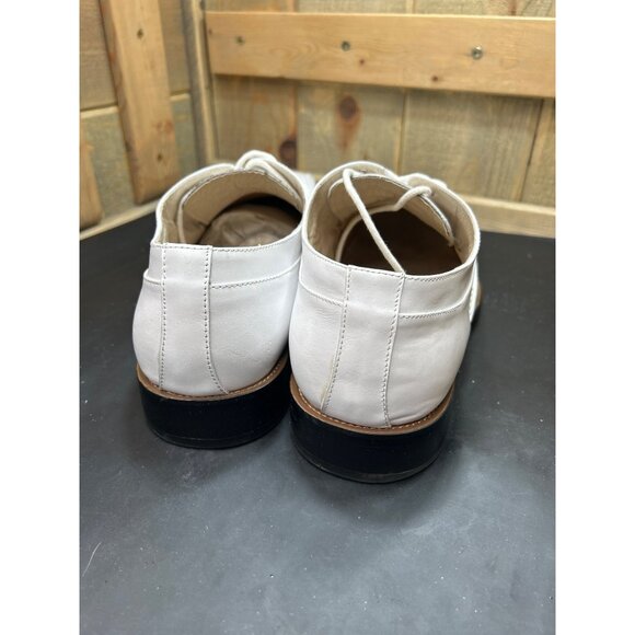 Stacy Adams Mens White Leather Square Toe Dress Shoes 12M Groom Prom main image 6